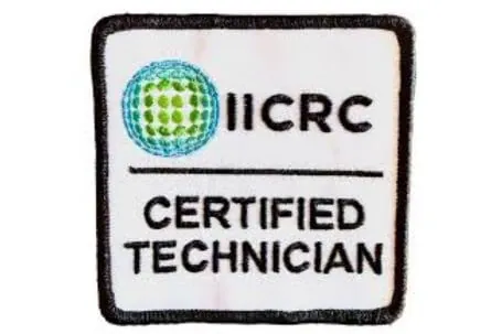 IICRC certified technician patch